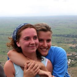 Caterina e carolina sul Monte Moroto