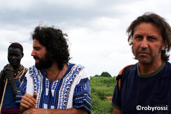 con Cristiano sui pozzi d'acqua