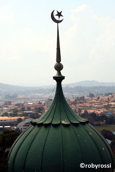 dall'alto della moschea a Kampala