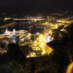 viaggio in Corsica - il porto di notte a Calvi - reportage Roby Rossi