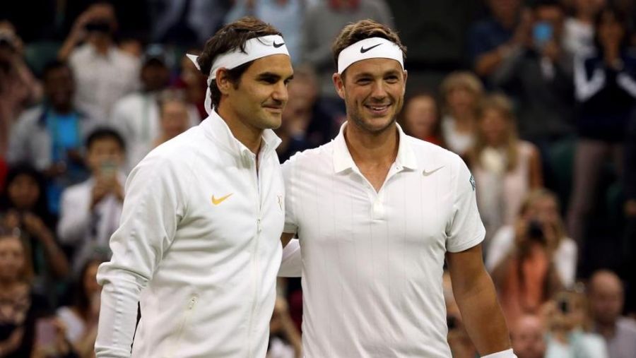 Marcus Willis e Roger Federer