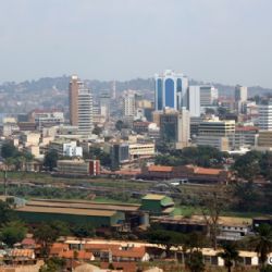 veduta aerea di Kampala