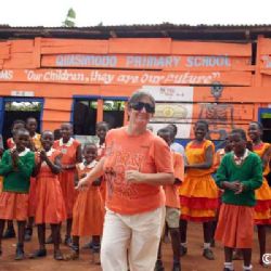 Cristina alla Quasimodo Primary school a Kampala