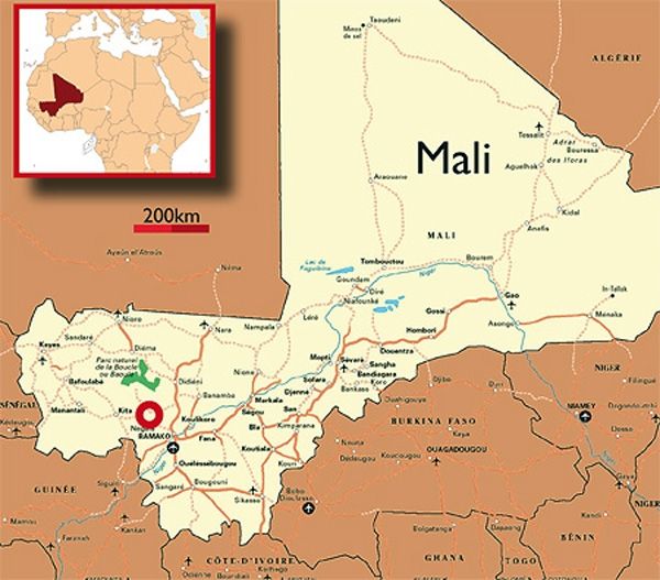 cartina del Mali