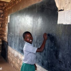 nella scuola del villaggio di Muyeye