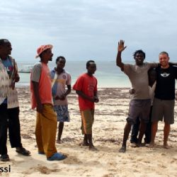 spiaggia di Malindi con Bruno Portabene