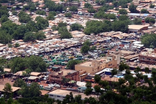veduta aerea di Bamako