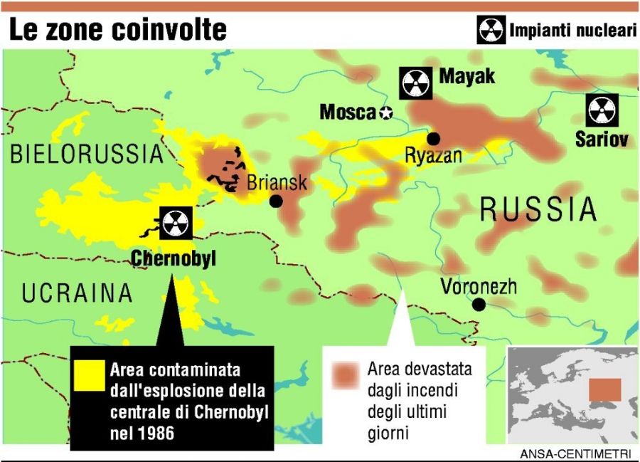 cartina Chernobyl